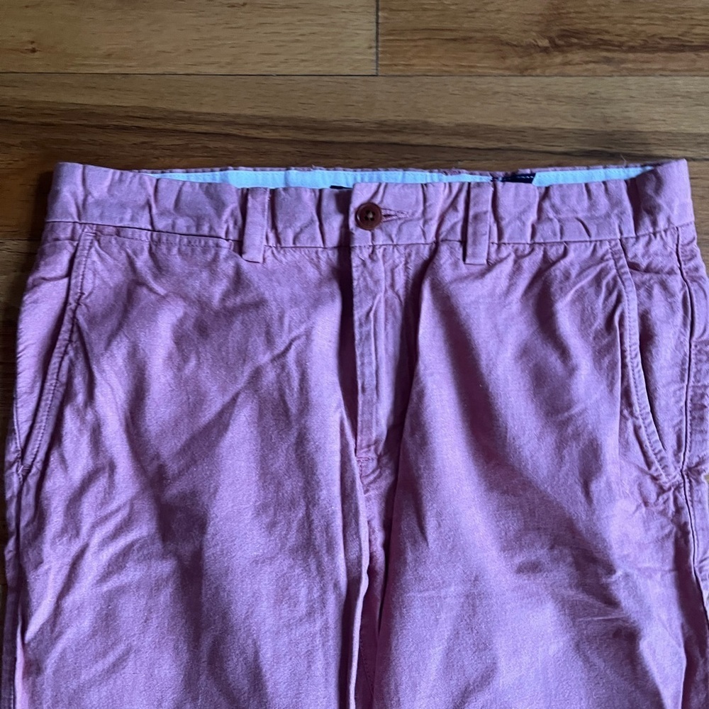 TOMMY HILFIGER Salmon Trouser Pants Cotton 32x30 - Picture 2 of 5